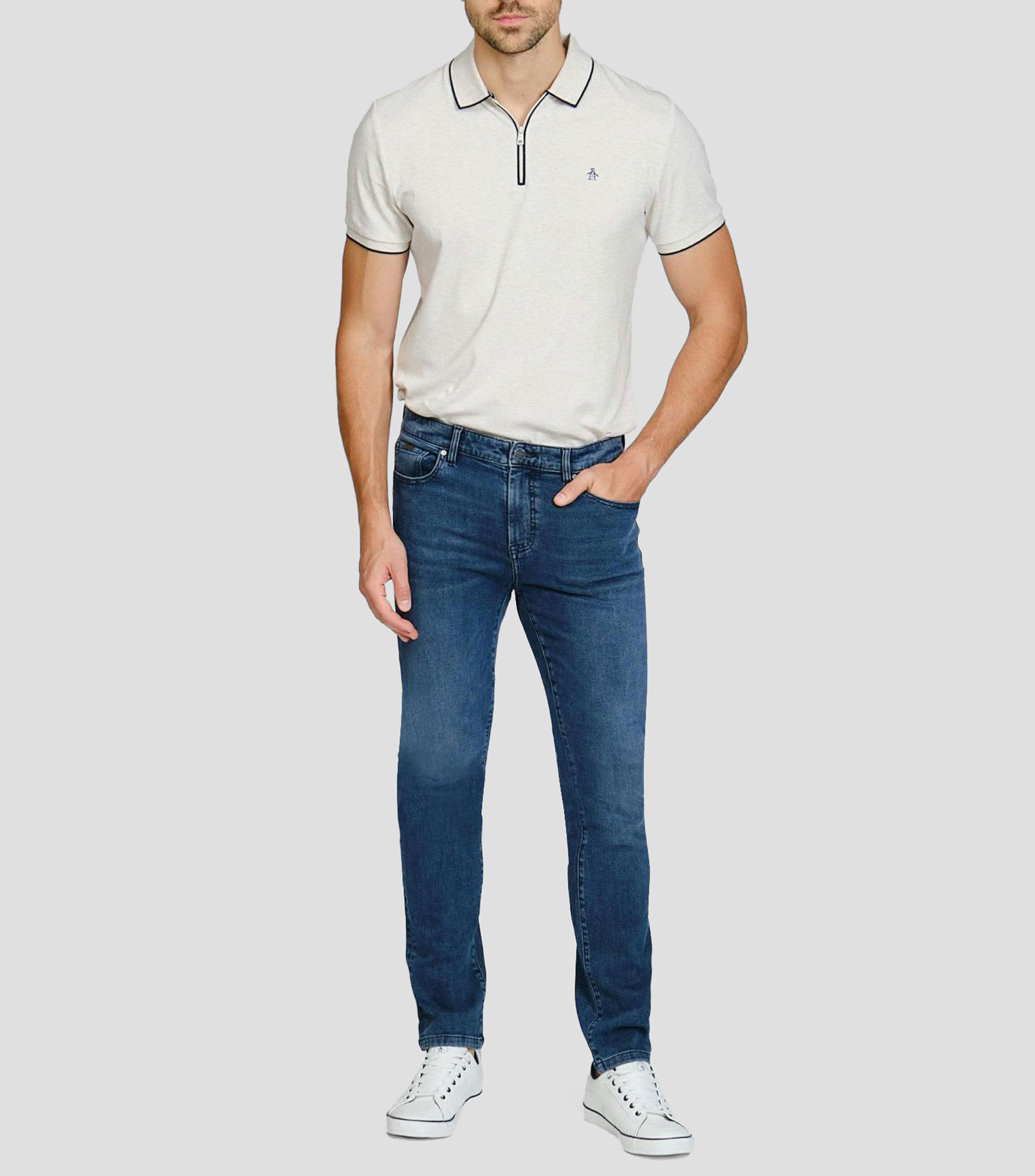 Jeans de corte slim Hombre
